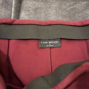 Lane Bryant Deep Red Pants
